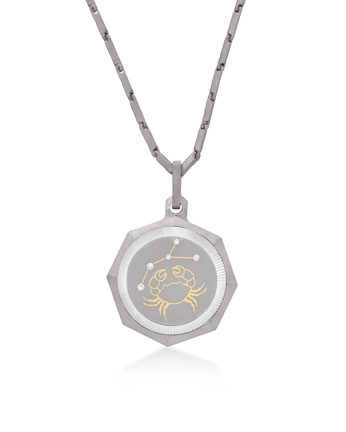 Cancer – Titanium Zodiac Pendant