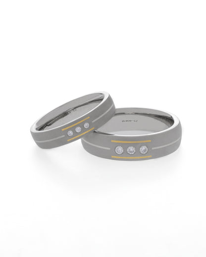 Eternity Vows -  Titanium Couple Bands