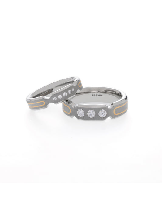 Eternity Unison - Titanium Couple Bands