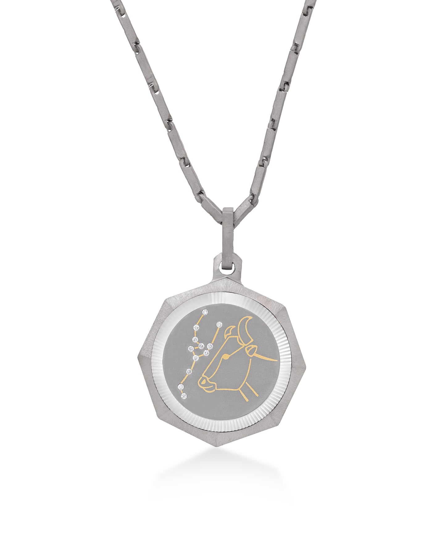 Taurus – Titanium Zodiac Pendant