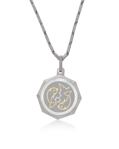 Pisces – Titanium Zodiac Pendant