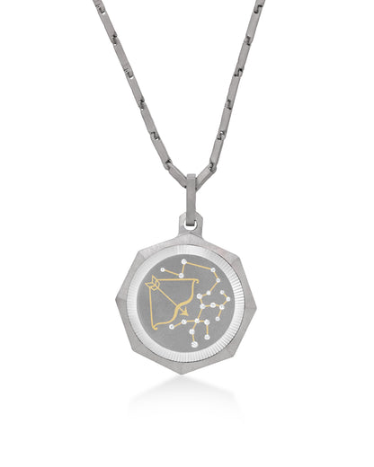 Sagittarius – Titanium Zodiac Pendant