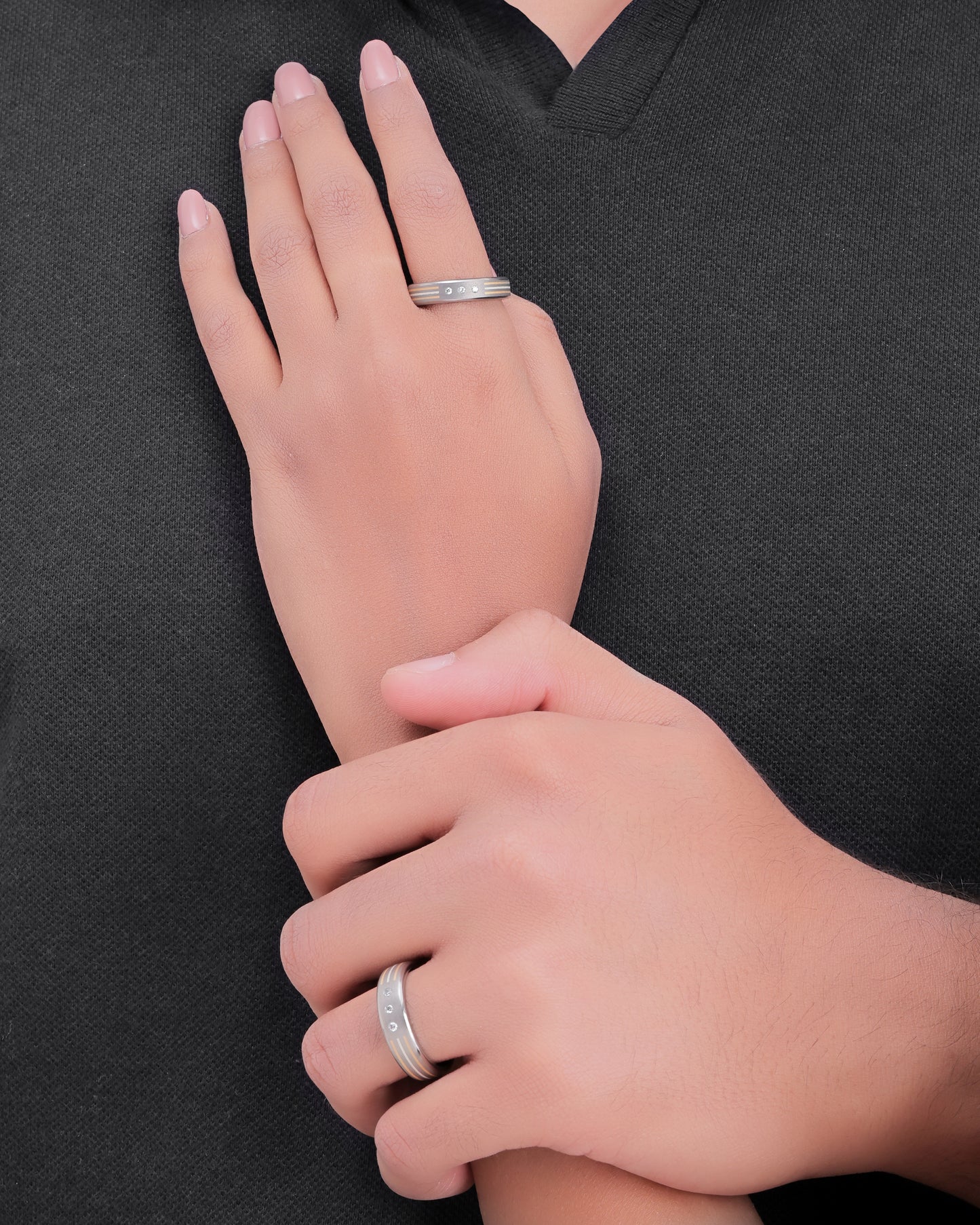 Eternity Eternal Sync - Titanium Couple Bands