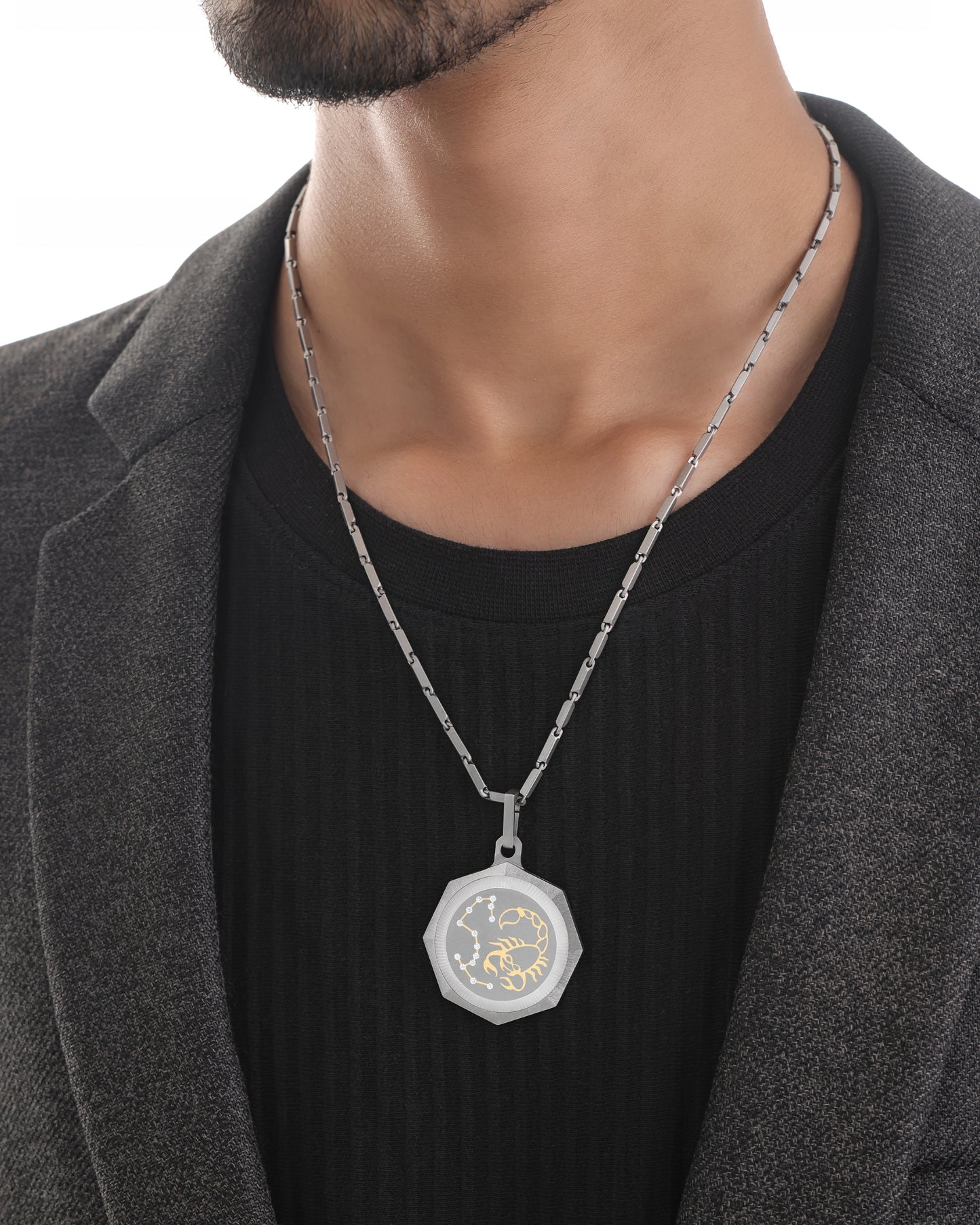 Scorpio – Titanium Zodiac Pendant