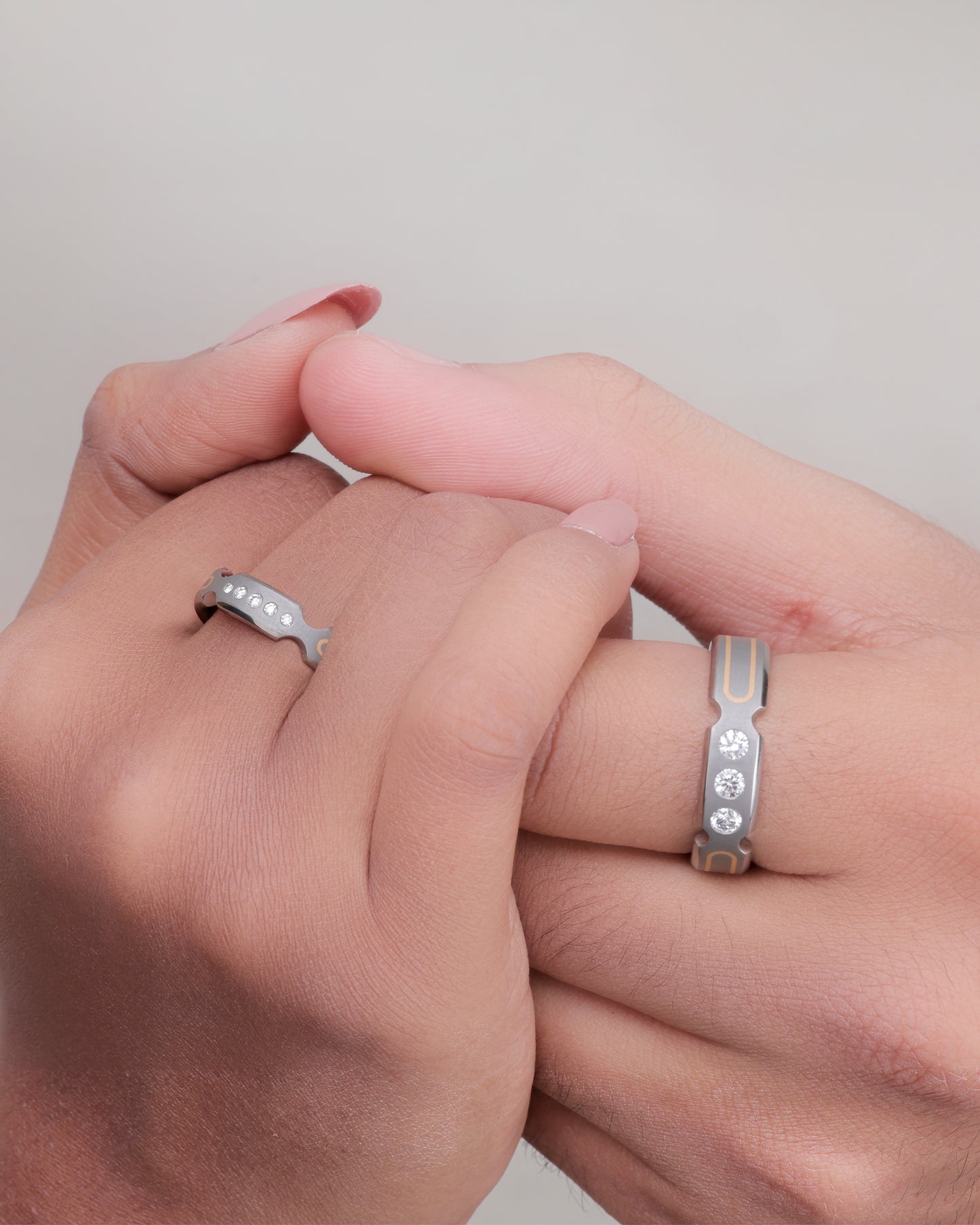 Eternity Unison - Titanium Couple Bands