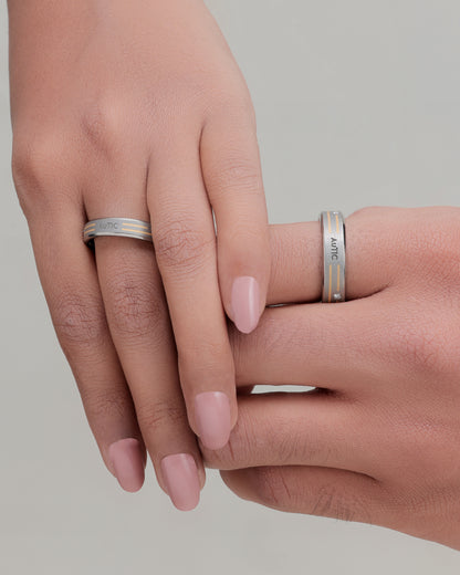 Eternity Promise -Titanium Couple Bands