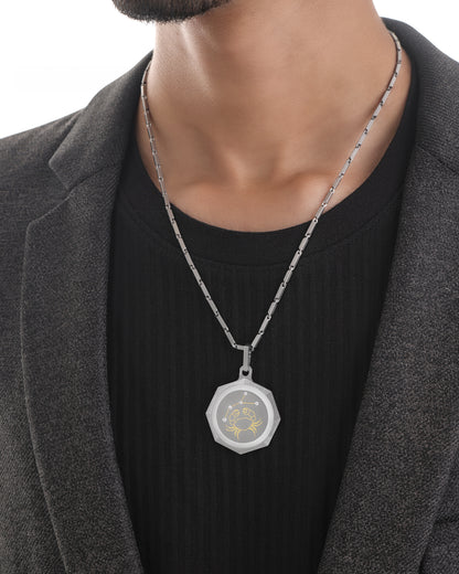 Cancer – Titanium Zodiac Pendant