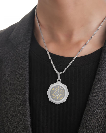 Pisces – Titanium Zodiac Pendant