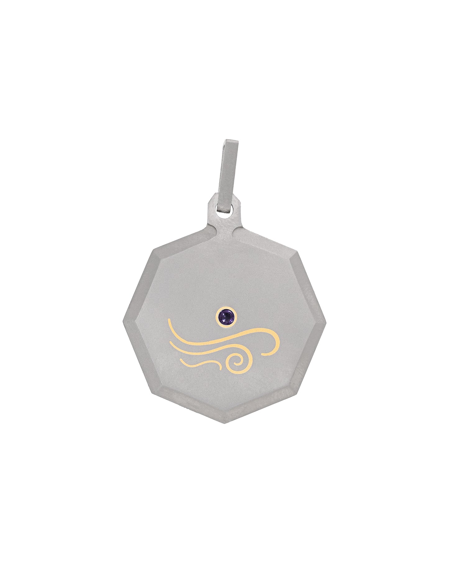 Aquarius – Titanium Zodiac Pendant