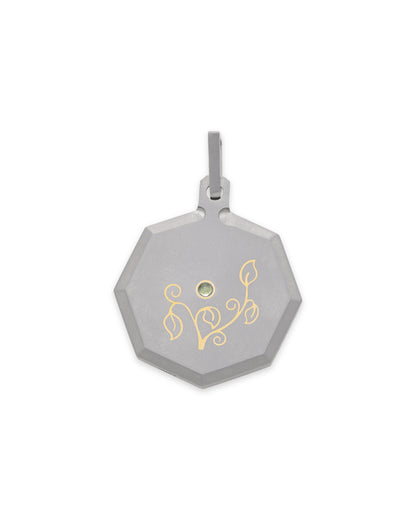 Virgo – Titanium Zodiac Pendant