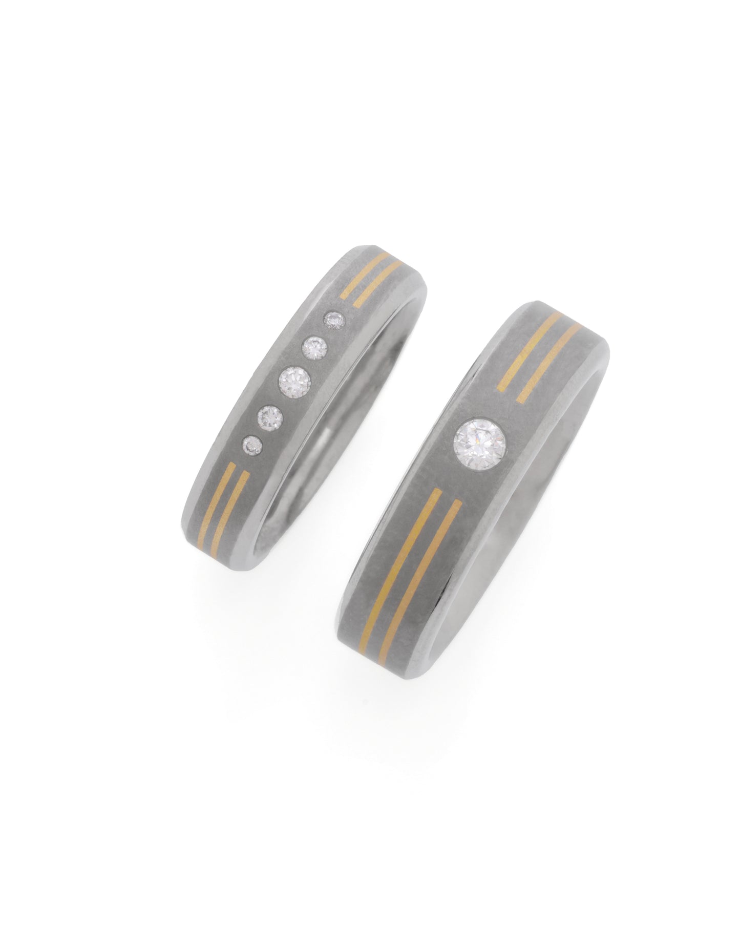 Eternity Continuum -  Titanium Couple Bands