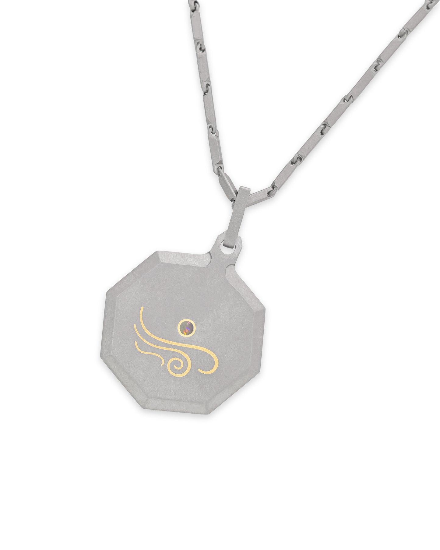 Libra – Titanium Zodiac Pendant