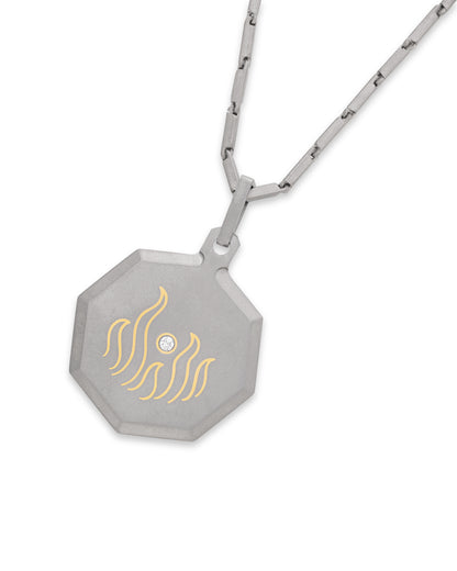 Aries – Titanium Zodiac Pendant