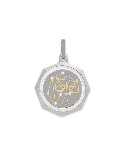 Libra – Titanium Zodiac Pendant