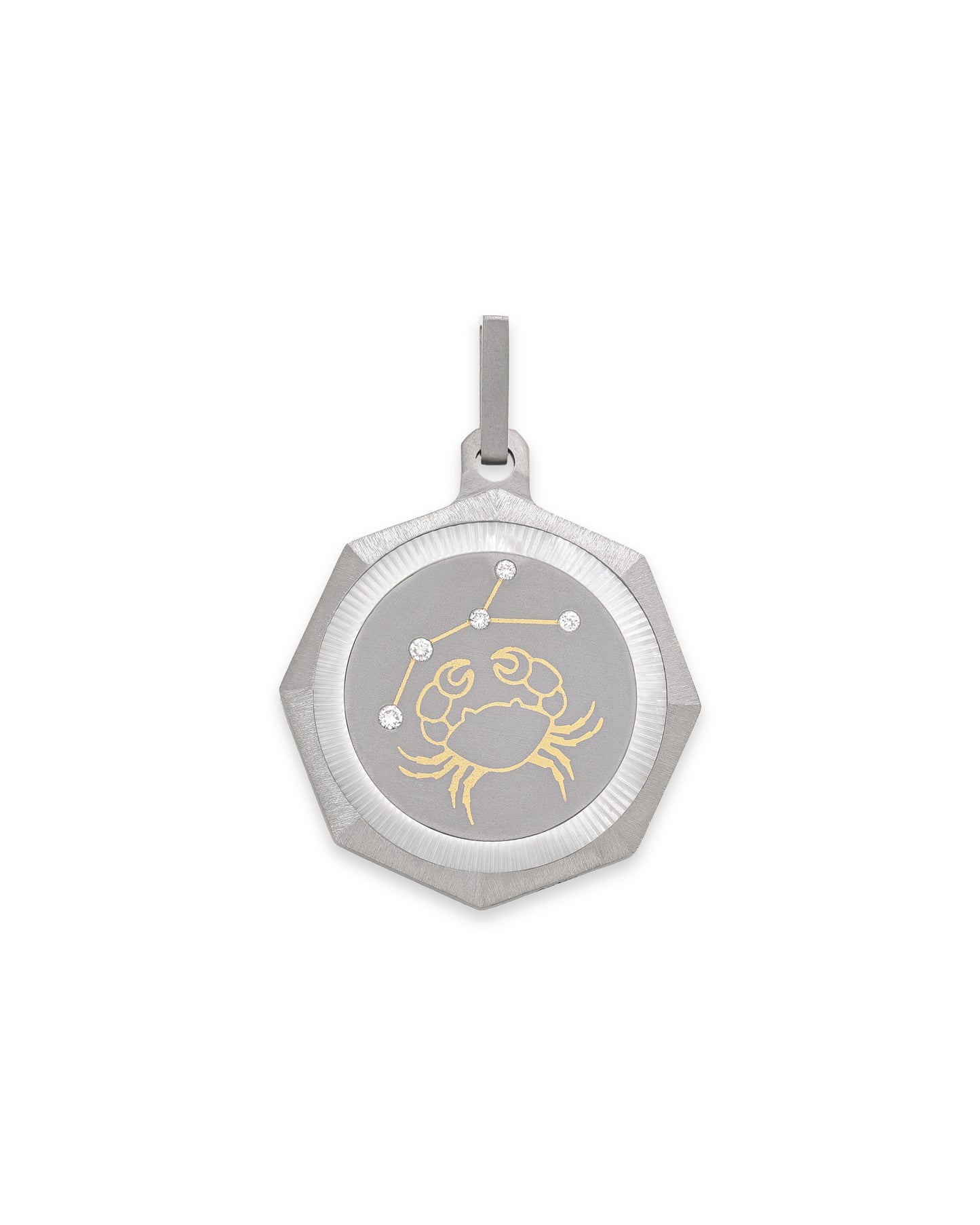 Cancer – Titanium Zodiac Pendant