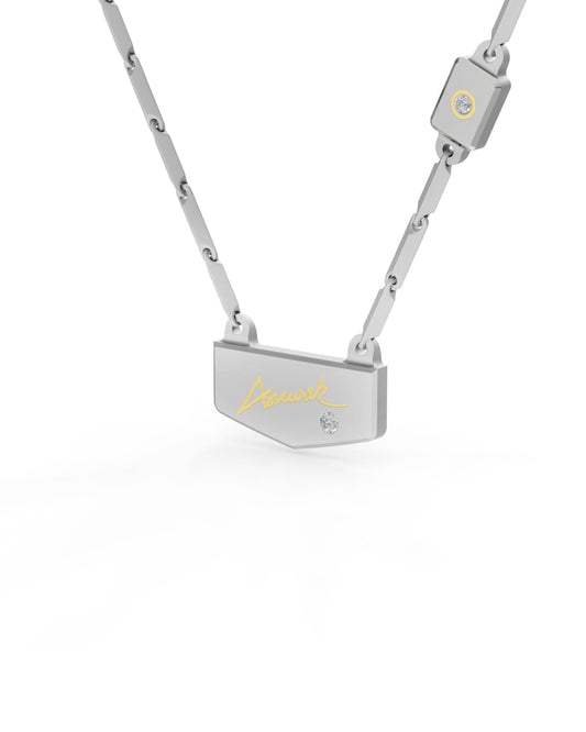 Autograph- Personalised Titanium Pendant
