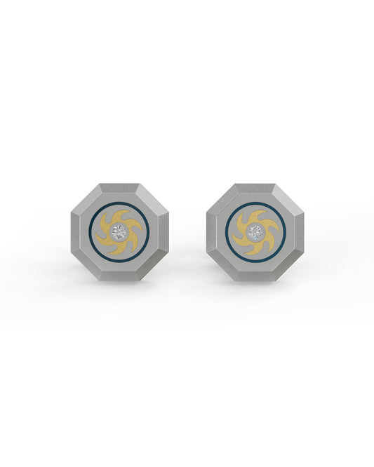 Cosmos - Titanium Cufflinks