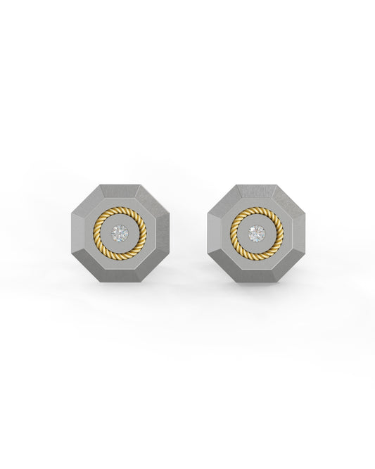 Nova - Titanium Cufflinks