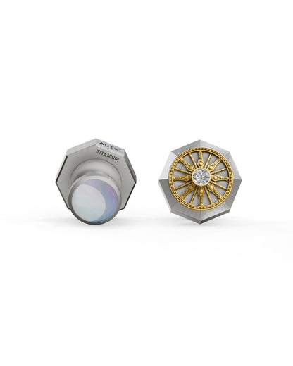 Dravida - Titanium Cufflinks