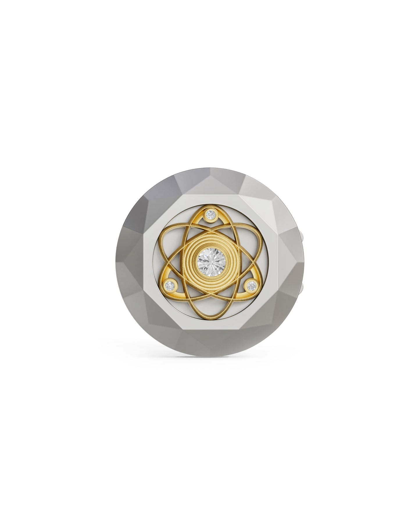 Atom - Titanium Button Cover