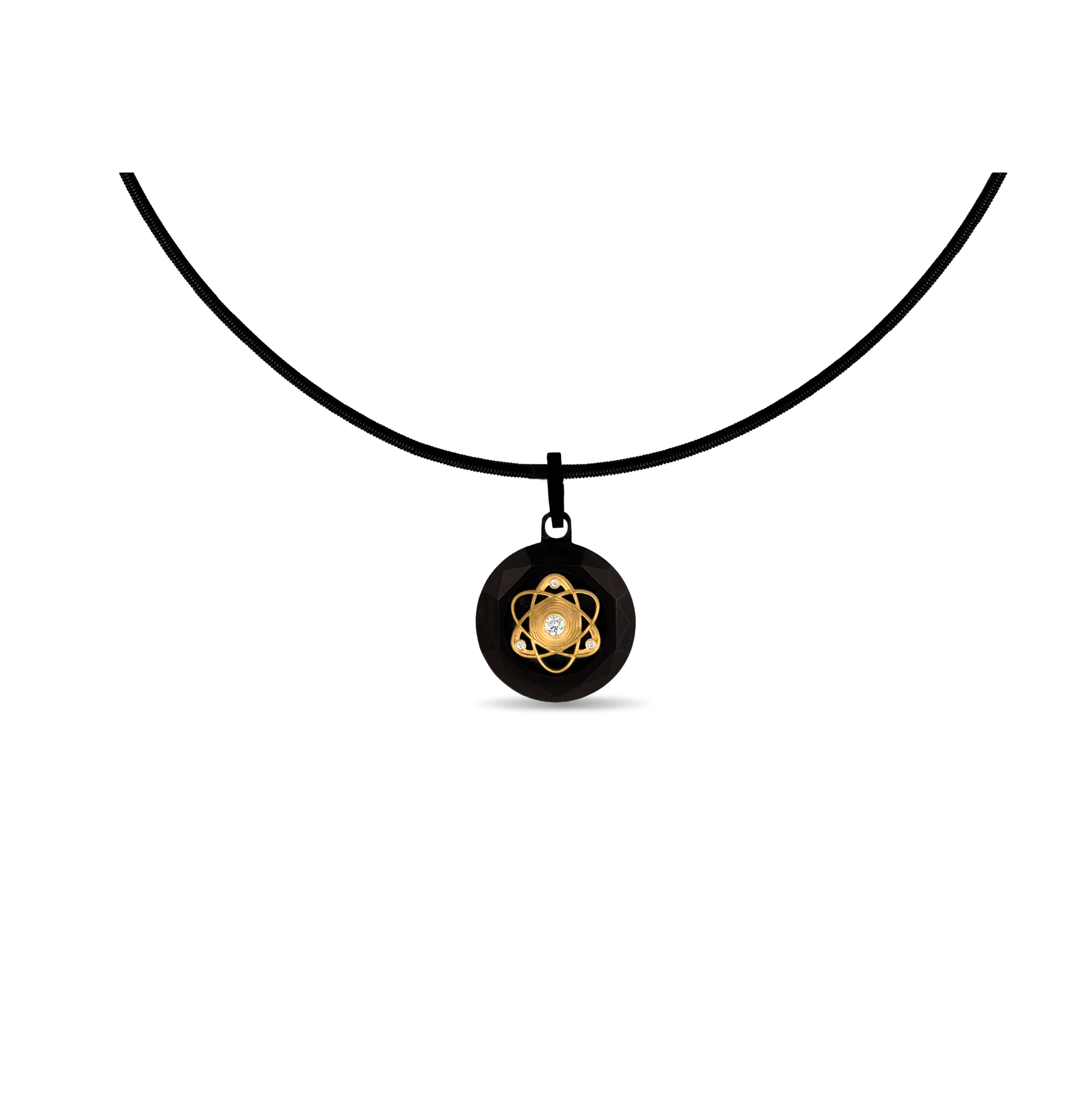 Atom – Black Titanium Pendant