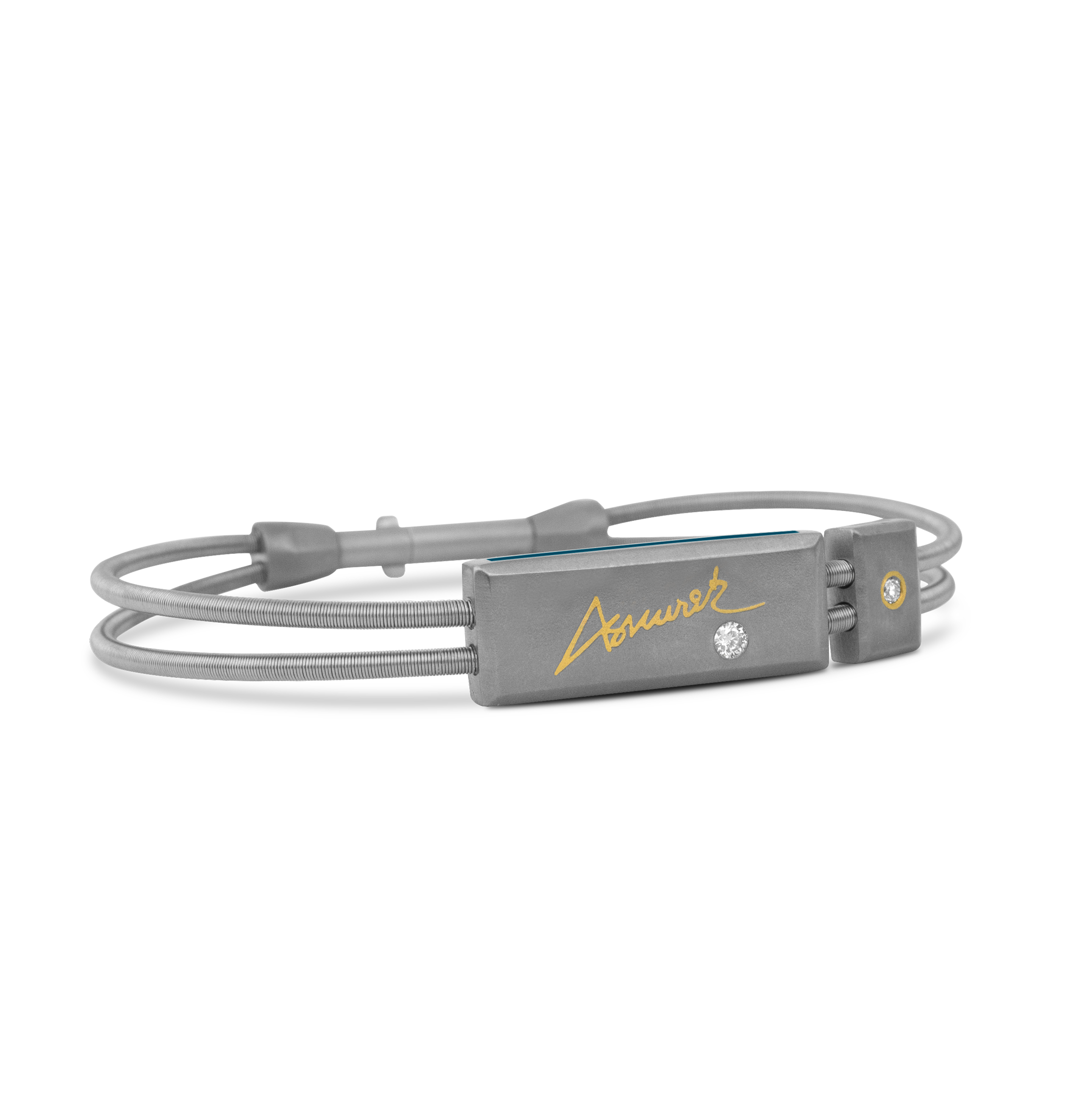 Autograph – Personalized Titanium Cable Bracelet
