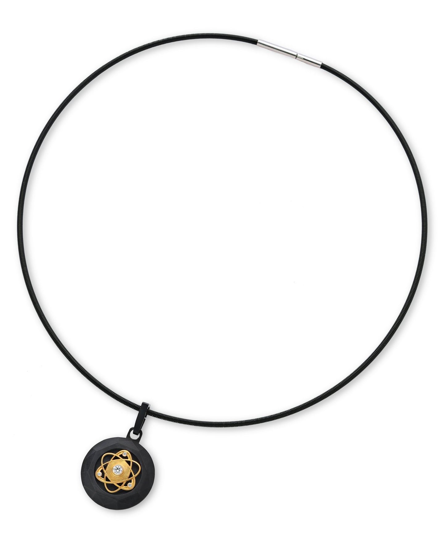 Atom – Black Titanium Pendant