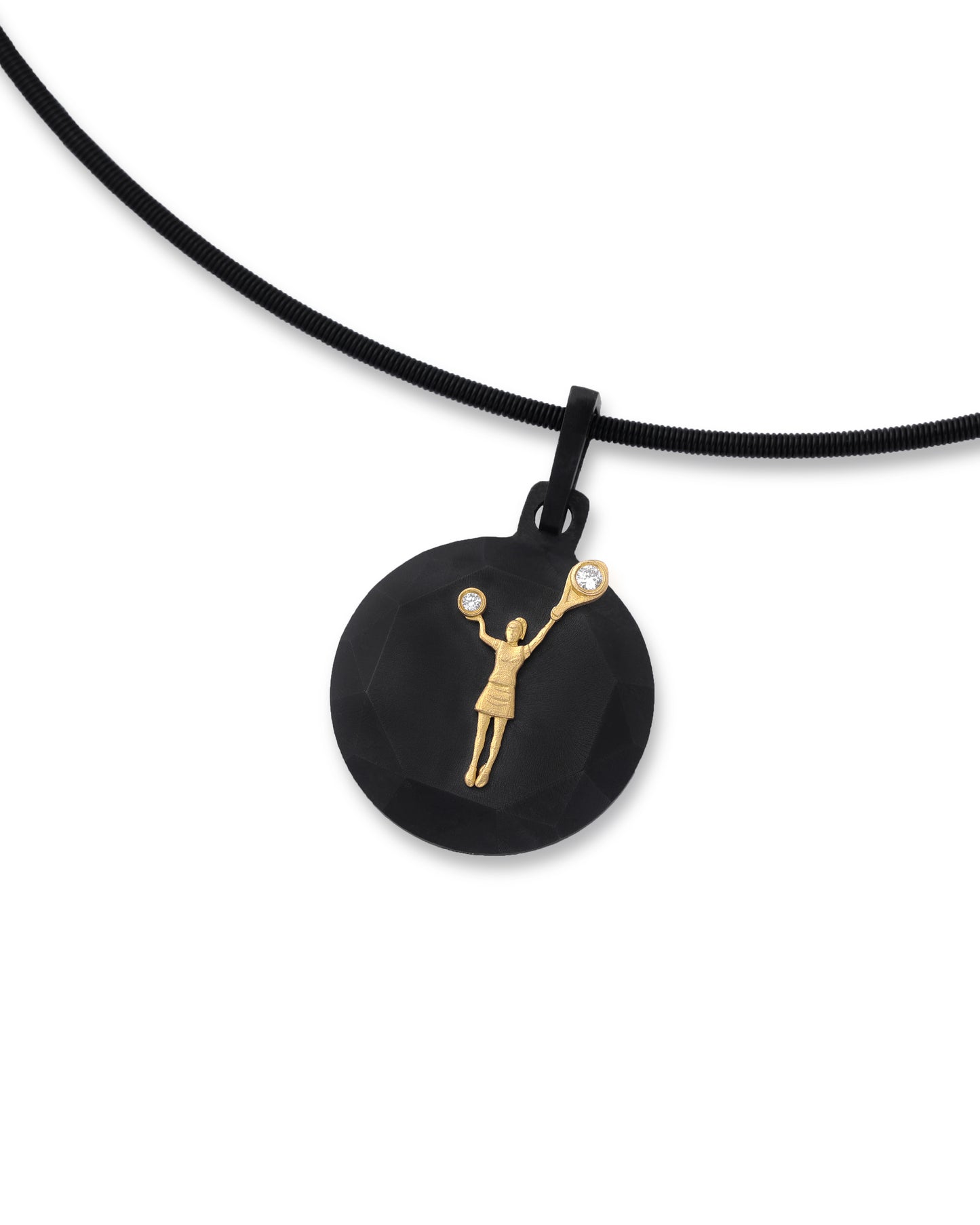 Serve – Black Titanium Pendant