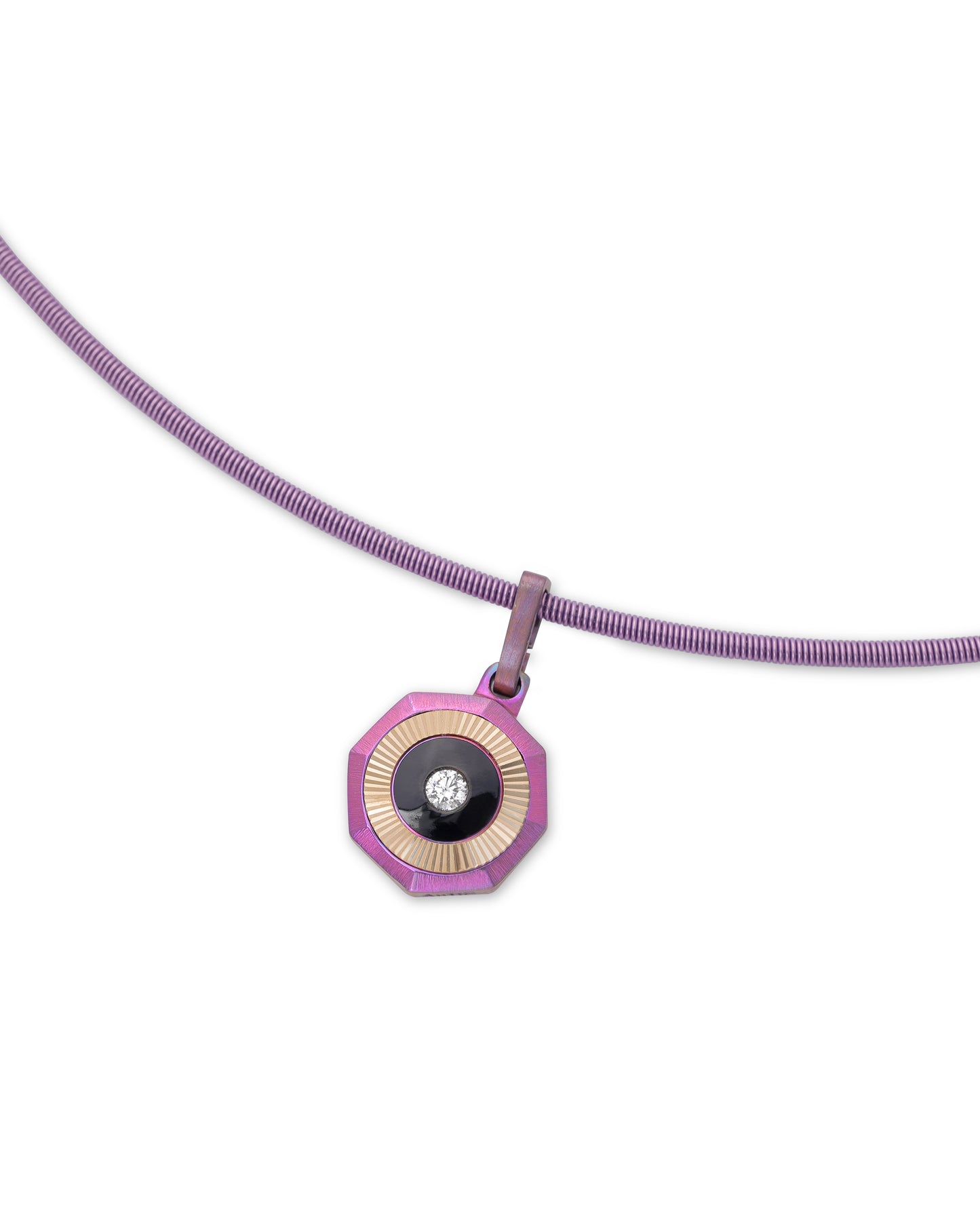 Vibes – Titanium Pendant in Mauve Color