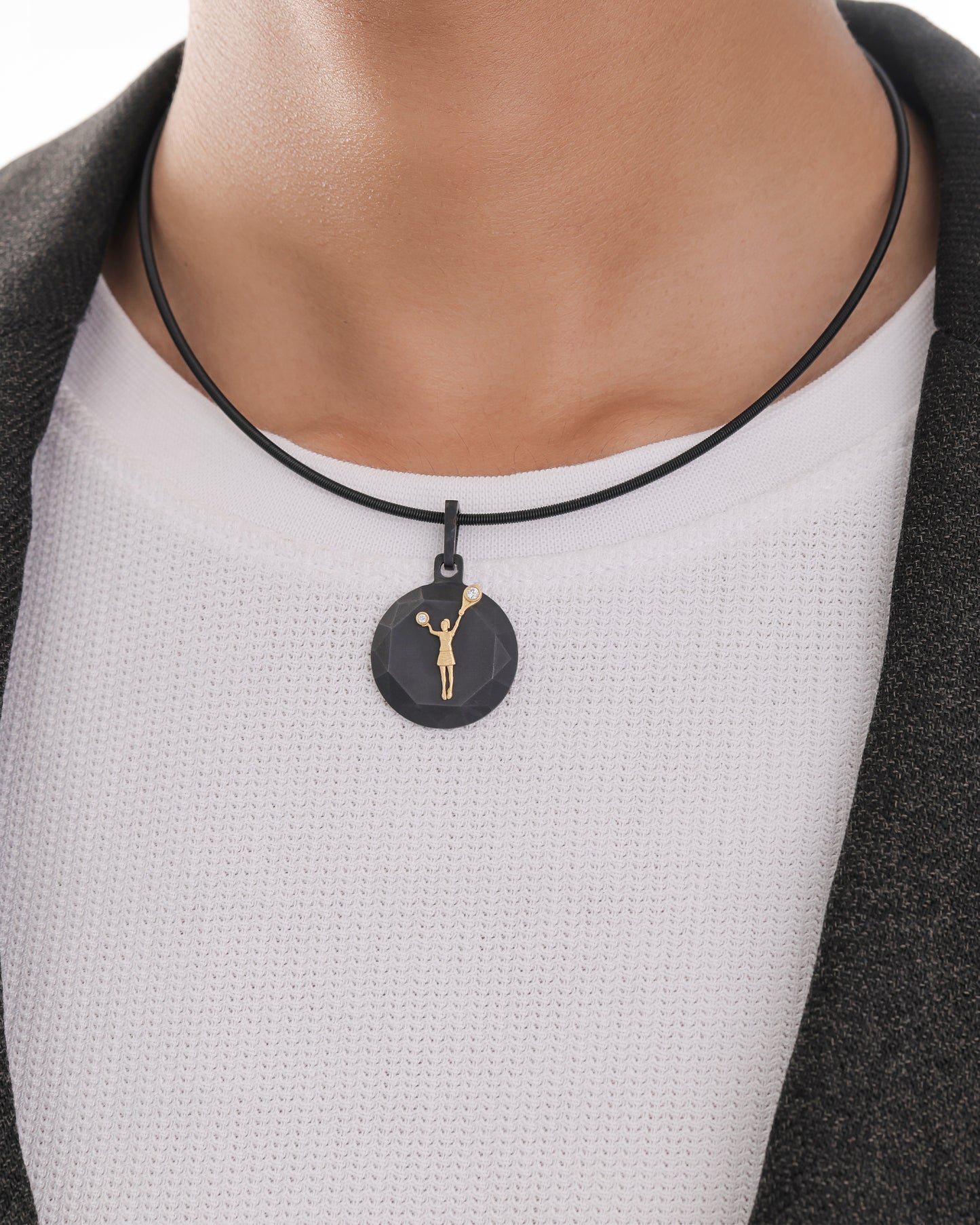 Serve – Black Titanium Pendant