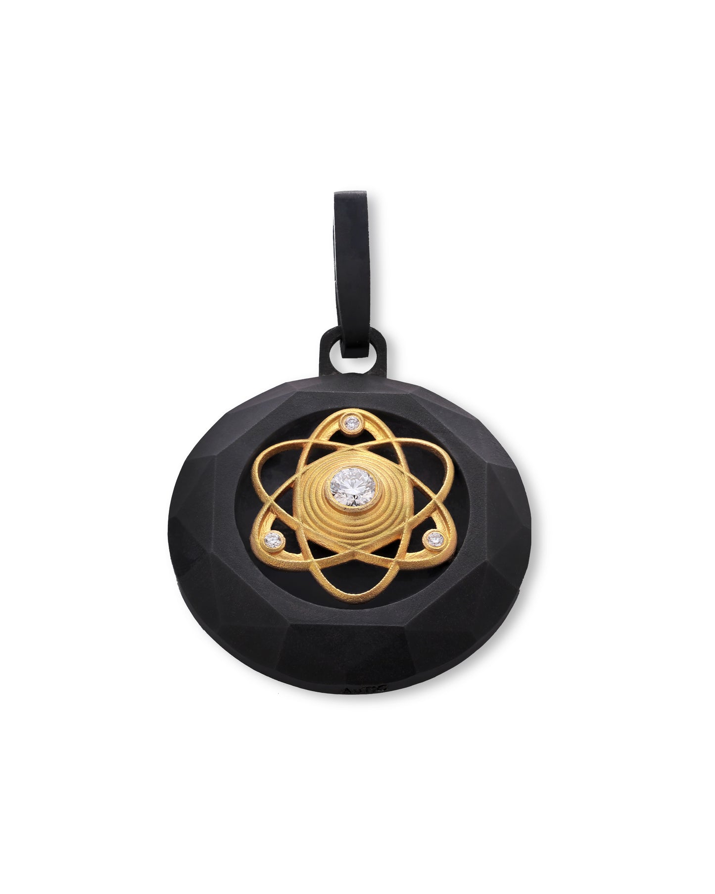 Atom – Black Titanium Pendant