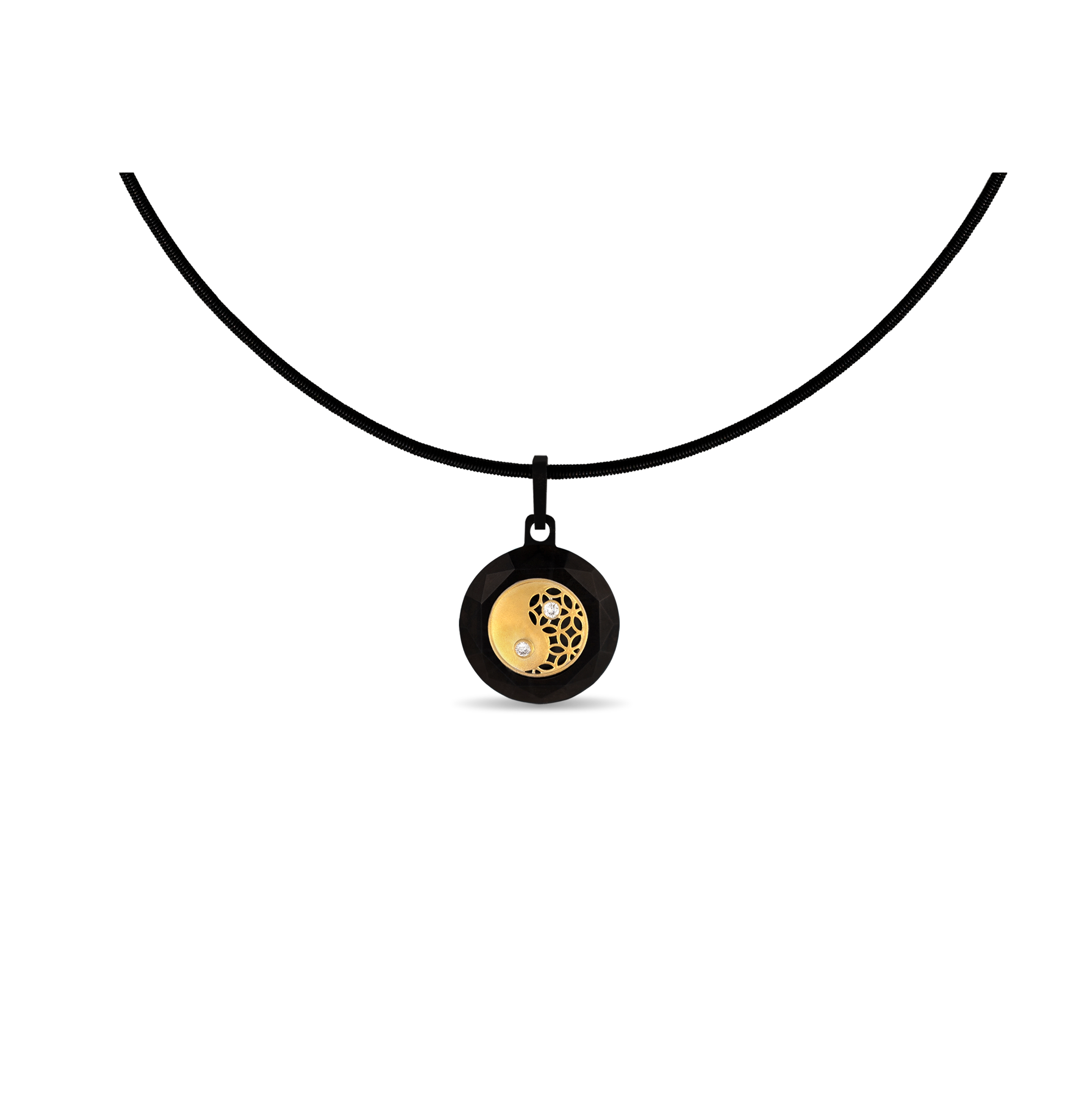 Duality – Black Titanium Pendant