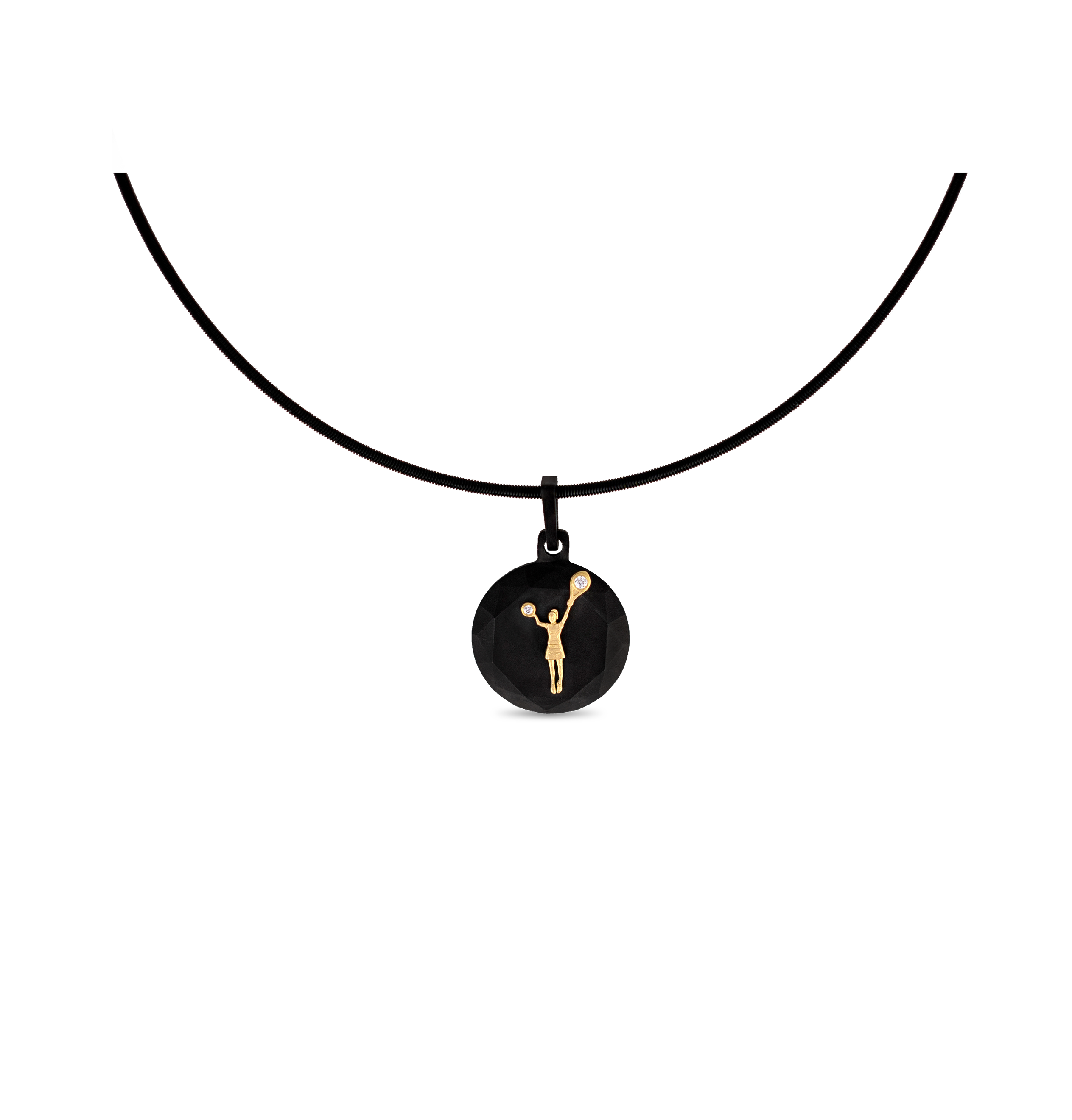 Serve – Black Titanium Pendant