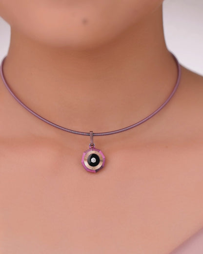 Vibes – Titanium Pendant in Mauve Color