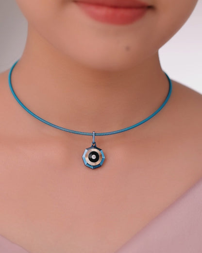 Vibes – Titanium Pendant in Cobalt Blue Color